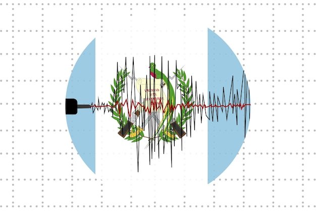 A cross-section diagram showing the interior of an auditory canal, with an overlay of low-frequency sound waves impacting the eardrum. The image is detailed and stylized, highlighting the potential physiological effects of the Hum.