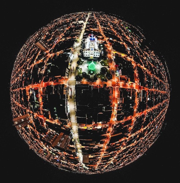A digital collage showing various locations where the Hum has been reported globally, linked by lines connecting to a central point representing the Earth's core. It's a stylized representation of the Hum's worldwide distribution.